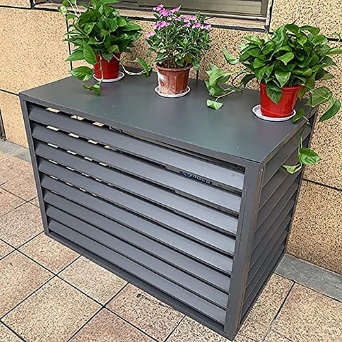 GODFSAHG Air Condition Cover,Air Conditioner Fence Screen,Outdoor Air Conditioning Unit Covers,Hide Air Con,Protective Grilles For Air Conditioners And Heat Pumps,Outdoor Condenser Protecti