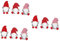 Cabilock 9 Piezas Juego De Cubiertos De Navidad Bolsas para Guardar Cubiertos Cubierta De Cubiertos De Navidad Porta Cubiertos Navideños Soportes para Utensilios De Fiesta Vajilla Fibra