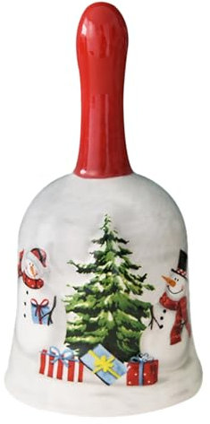 GmeDhc Glocke, 1 Stücke Tischglocke, Klassisch Handglocke, Keramische Glocke, für Schule, Abendessen am Empfang, Hotelservice, Meditationsgebet