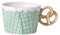 TOXVEK Ceramic Water Cup Coffee Cup Mug Biscuit Shape Plate Breakfast Plate Afternoon Tea Snack Dessert Plate 300Ml