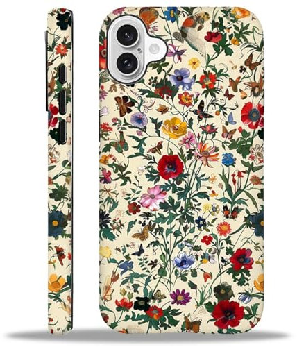 ZHEGAILIAN Case Compatible with iPhone 15(5S),Printed Flowers and Garden Themes Cases,Matte Mixed Double-Layer Hard Shell+Soft Silicone TPU Shock Protective Case for iPhone 15(5S).