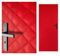 Türverkleidung 115x215 cm Türpolsterung Schallschutz Komplettpaket XXL Wärmedämmung Tür Reparatur für Innentüren Kunstleder Steppung 7x7 cm (Rot)