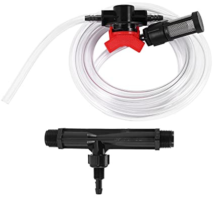 Chavisenty 1/2 Garden Irrigation Device Venturi Injector Switch Water Tube Kit