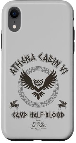 Hülle für iPhone XR Disney Percy Jackson and the Olympians Athena Cabin VI Badge