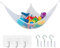 Toy Hammock for Stuffed Animals Storage - Large Mesh Net With Hooks for Soft Toys, Corner Hanging Organizer Holder for Kids Bedroom