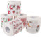 HOMOCONO 5rollen Weihnachtliches Toilettenpapier Weihnachtsmuster Saugfähige Servietten Für Festliche Anlässe Hautfreundlich Und Komfortabel Für Partys Und Dekoration