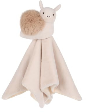 Apricot Lamb Braune Schnecke Weiche Sicherheitsdecke Schmusetuch für Babys, Plüsch Schnuffeltuch, Beruhigungstuch für Baby Jungen und Mädchen, 35x35 cm