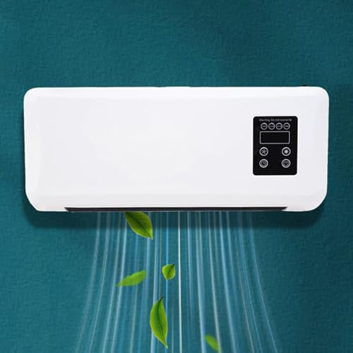 Climatiseur Mural Réversible Split - Système De Climatisation Split Système Portable Sans Unité Extérieure 48x18x12cm Chauffage & Refroidissement Compact, Silencieux, Installation Rapide Sans Travaux