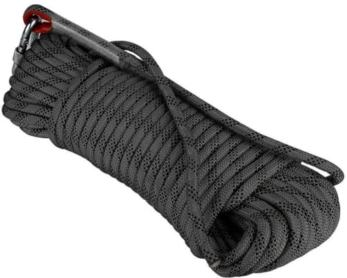 Climbing Rope, Outdoor Nylon Length 10m-200m Diameter 8MM/26FT Static For Indoor Exercise(Color:Blue,Size:8mm*40m)(Black,8mm*70m)