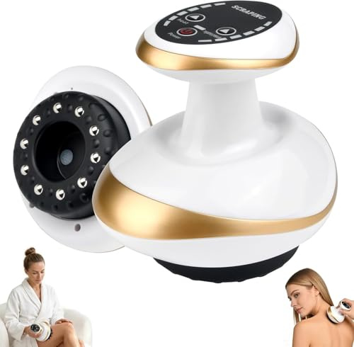 4-in-1 Massagegerät Gegen Cellulite - Vakuum & Gua Sha Elektrisch, Schröpfgerät Elektrisch, Cellulite Massagegerät, Vakuum-Wärme-Gua Sha 6 Stufen Straffere Haut mit Wärme Ganzkörper Anwendung Zuhause
