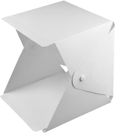 ALCXAZS Fotografie Zelt, tragbar, faltbar, USB Schnittstelle, 5 V LED, 2 x 5600 K, 2 x Für 550 lm, abnehmbare professionelle Eva Fotobox