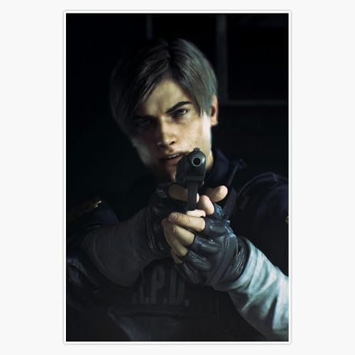 Leon S Kennedy Glänzender Aufkleber für Laptop, Autofenster, Vinyl, 12,7 cm (5 Zoll)