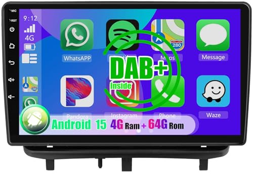 Android 15 Autoradio per Opel Corsa D 2007-2012 con Carplay Android Auto, 9 pollici HD TouchScreen Schermo Navigatore con Bluetooth WiFi GPS Schermo diviso(8+128GB 8Core)