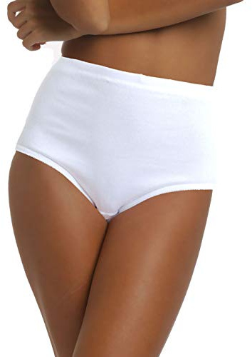 LisaModa Damen Taillenslip 6er Pack Seamless Stretch Baumwolle