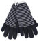 HEAT HOLDERS - Damen Winter Fleece Strick Elegant Norwegermuster Handschuhe (M/L, Black (Oslo))