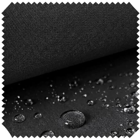 novely® ARAGON UV Waterproof ACRYL Wasserdichter Outdoor-Stoff Markisenstoff Gartenmöbel 1lfm | Farbe: 03 Schwarz