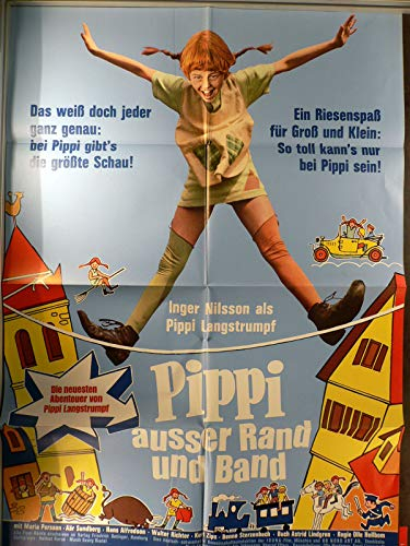 Pippi ausser Rand und Band - Inger Nilsson - Filmposter A1 84x60cm gefaltet-G1