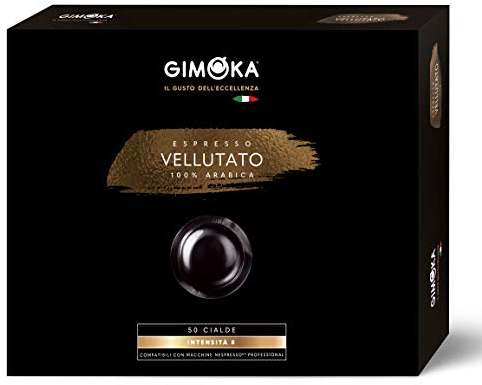 Gimoka - Compatible Pour Nespresso Professional Zenius Et Gemini - 50 Capsules - Goût VELLUTATO - Intensité 8 - Made In Italy - 100% Arabica