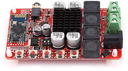Carte d'amplificateur stéréo TDA7492P, 50W + 50W 2x50 Watt Amplificateur double canal Carte d'amplificateur de récepteur audio sans fil numérique CSR8635 Bluetooth 4.0
