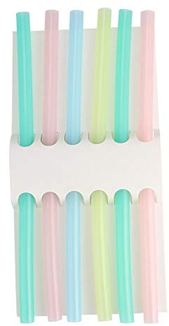 YOUTHINK Pailles en Silicone, 6 Pièces Pailles pour 1-3 Ans a Boire Souples Réutilisables, Flexibles/sans Bpa/Sécurité pour Enfants/Tout-Petits