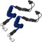 POFET 2PCS Kayak Rod Leash Paddle Safety Boat Fishing Rod Leash Universal Paddle/Fishing Rod Leash Kayak Accessories Length 21″-61″（Dark Blue）