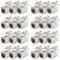 deleyCON 24x CAT6a Keystone Jack Modul Patchkabel Netzwerkkabel Verbinder STP Schirmung RJ45 Buchse Netzwerk Dose Patchpanel Keystonehalterung Erweiterung