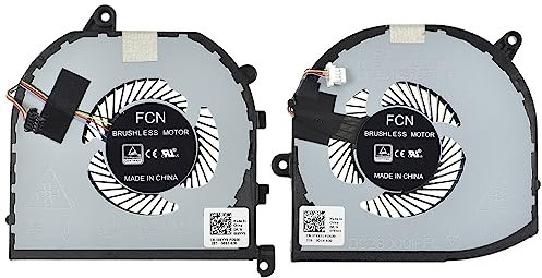 LPUK Replacement CPU & GPU Cooling Fan compatible with Dell XPS 15 9570, Precision 5530