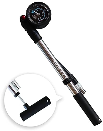 Beto Präzisions-Hochdruck-Stoßpumpe (SP-002AGN) mit Manometer, 400 PSI 28 bar, für Vorderradgabel und Hinterradaufhängung und Luftstoßdämpfer