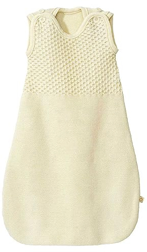 TRÄGER-Schlafsack Baby & Kleinkind - 100% Bio-Merino, TOG 1.7 – atmungsaktiv - Unisex Gr. 60 cm & 75 cm - nachhaltig & fair - für Sommer & Winter - Made in Germany | Natur Gr. 1 (60 cm)