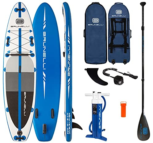 Brunelli 10.8 Premium SUP Board ISUP Carbon Hybrid-Paddel Leash 325cm