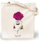 Loxato Tote Bag Femme - Sac Cabas Femme Original - Tote Bag Coton 100% Grand 35 x 42 x 8 cm - Sac Fourre Tout en Toile