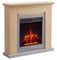 FLAMME Stratford Fireplace with 35 surround with 2kW Fireplace Heater Natural Oak Multiple Colours Available