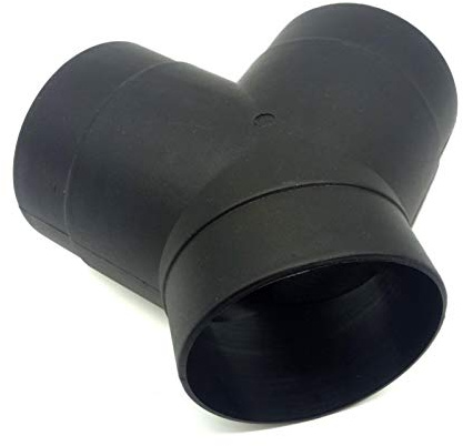 Raccord coudé en Y de 75 mm pour tuyau d'échappement, raccord coudé en T, raccord de tuyau d'échappement Pla Stic, raccord de tuyau en T pour chauffage de voiture