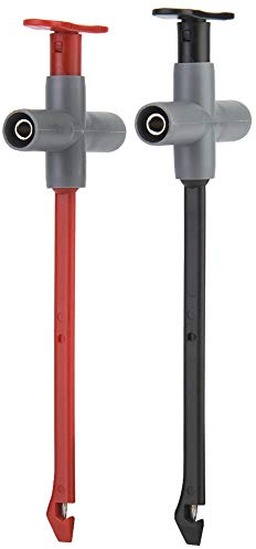 Wire Piercing Probe Clips P5010, 4mm Banana Plug, 2-Pack | PA body, stainless steel needle, CAT III 1000V 10A, auto repair and electrical testing, oscilloscope compatible