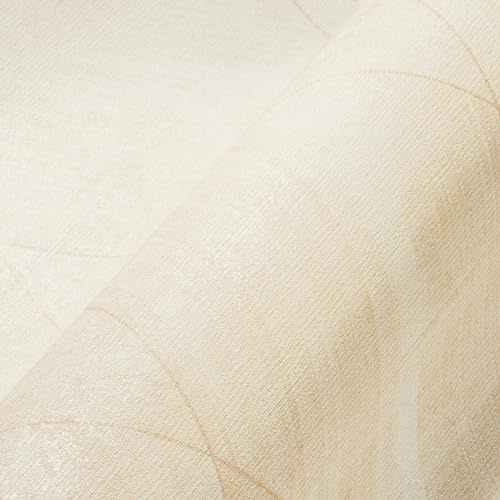A.S. Création The BOS 388244 Non-Woven Geometric Wallpaper 10.05 m x 0.53 m Made in Germany Cream/Beige