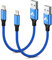 Apple iPhone Charger - 2Pack 50CM Braided Lightning Cable MFi Certified Fast Charging Cable Compatible with iPhone 14/13/12/11 Pro Max/XR/XS/8/7/6 Plus/SE