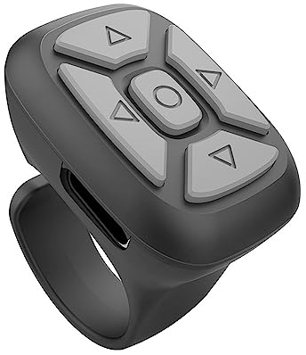 POFET Bluetooth-Fernbedienung für Tik Tok Bluetooth Page Turner Bluetooth 5.0 Shutter Remote Kompatibel mit IOS/Android