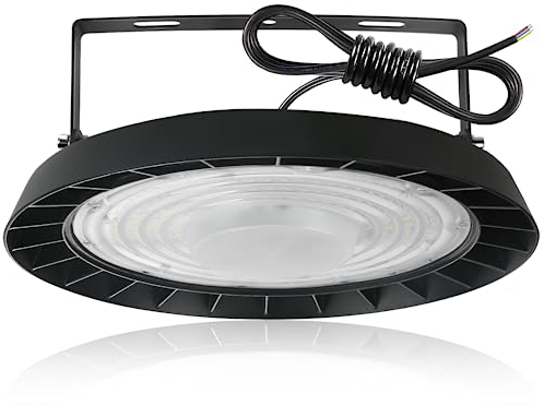 toobettp UFO LED Naves Industriales LED, 300W Lámpara de Alta Bahía Iluminacion LED, 30000LM Foco LED Industrial, 6500K Impermeable IP65 Foco LED Industrial para Patio, Garaje, Fábrica, Taller