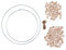 Rayher DIY Deko „Holzkugel-Kranz“, Bastelpackung 2 Stück, 25 und 30 cm ø, Rohholzkugeln FSC zertifiziert, Metallringe, Sisalkordel, Set 94teilig, Dekokranz, Dekoring, 63160000