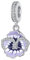 Stiefmütterchen-Anhänger-Charm aus 925er-Sterlingsilber, passend für Pandora-Armband-Halskette, SCC2583