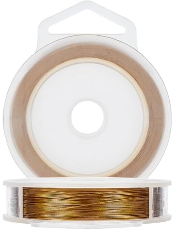 BENECREAT 100m 0.3mm 7 Hilos Recubiertos de Nylon 304 Alambre de Acero Inoxidable Alambre de Cola de Tigre Alambre de Hilo para Collar Pulsera Abalorios Fabricación de Joyas