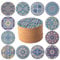 STARUBY 12 Pcs Cork Coasters, Coasters for Drinks, Coasters for Coffee Table, for Drinks Absorbent Kitchen Dining Room Decoration 10cm Round Blue