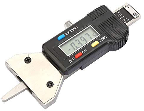 Artillery Digitale Misuratore di Profondità Battistrada,LCD Digitale 0-25mm Calibro di Profondità del Pneumatico in Acciaio Inossidabile,0.01 mm Strumento di Misura per Il Controllo del Battistrada