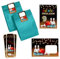 Minkocards 12 Einladungskarten zum 9. Kindergeburtstag Kegeln Bowling Mädchen Jungen Einladungen neunte Geburtstag incl. 12 Umschläge, 12 Partytüten/petrol, 12 Aufkleber, 12 Lesezeichen