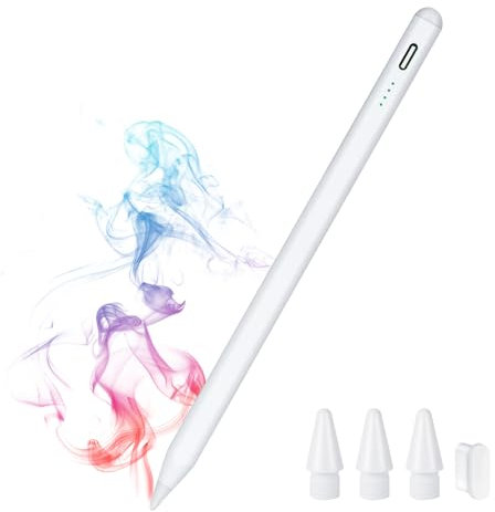 Penna stilo per iPad 9a e 10a generazione, Apple Pencil 2a generazione, Apple Pen iPad Pencil compatibile con iPad Pro 11 e 12,9 pollici, iPad Air 5a/4/3a generazione, iPad 6/7/8a generazione, iPad