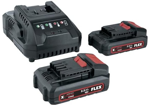 FLEX P-Set 22 Q Power 22 Q (Power 22 Q, P-Set, Ladegerät 18V + 2 Akkus 2,5Ah, 18 V, für Werkzeug) 532740