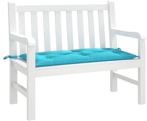 Generisch Kangmusi Gartenbank-Auflage Türkis 110x50x7 cm Stoff, Türkis 361829