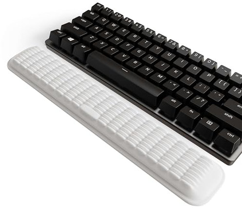 MEKASS Keyboard Wrist Rest for 60% Compact Keyboard (White)