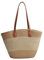 NICOLE & DORIS Bolso Tote Grande Bolso Mujer de Playa Bolso Bandolera de Paja Bolso de Hombro Tejida Bolso Shopper Cesta Bolsos para Picnic, Verano, Compras Raya Beige
