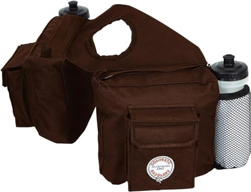 Colorado Saddlery Ultra Rider Horn Bag - Durable Water-Resistant Corduroy Saddle Bag with Gear Pockets & Water Bottle Holders, Ideal for Trail Riding & Horse Enthusiasts